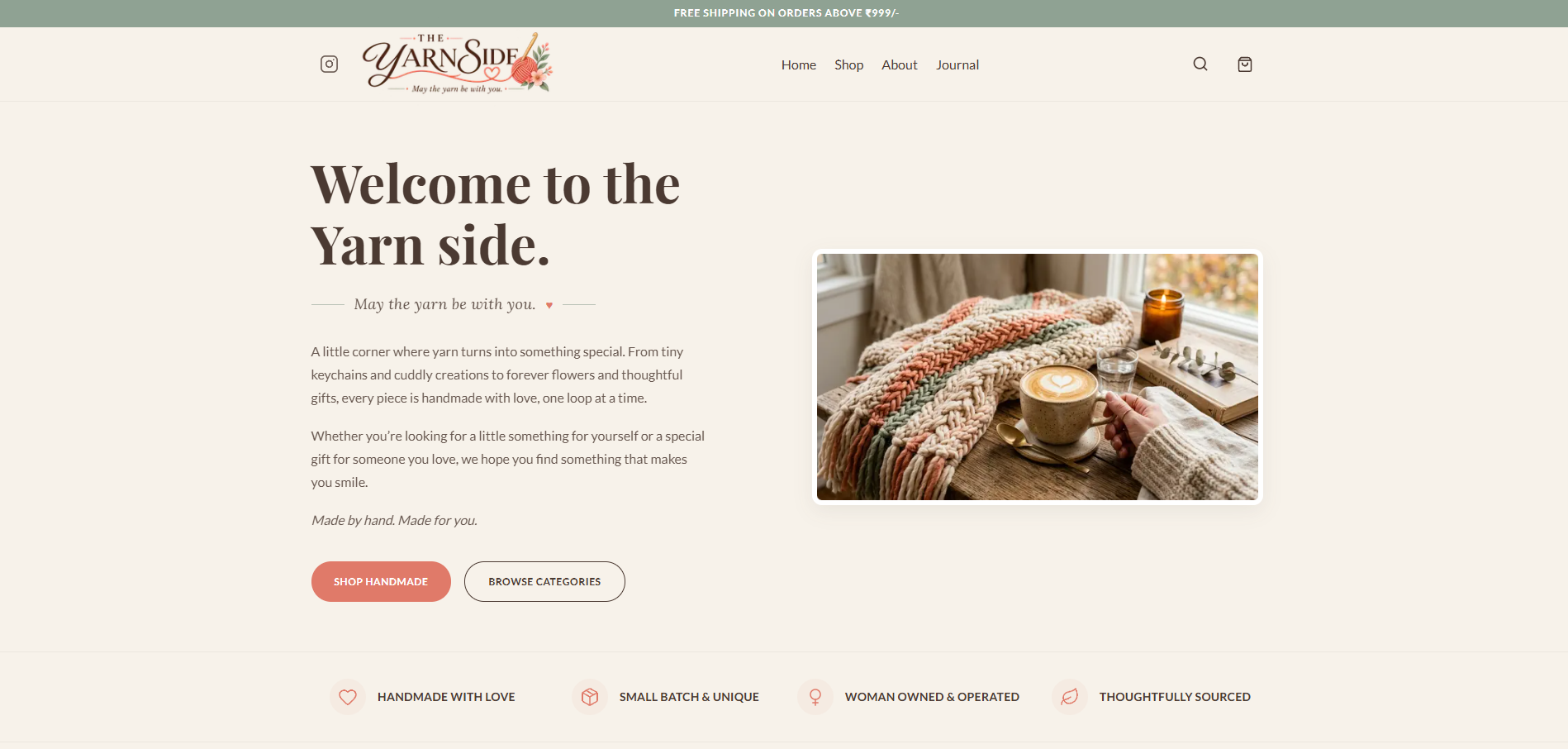 The Yarn Side interface preview